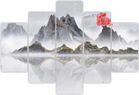 Tablou - Munții în ceață (150x105 cm)