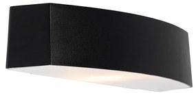 Aplică modernă de perete pentru exterior neagră IP44 - Bojan