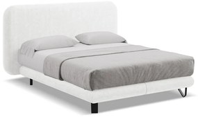 Pat boxspring alb 160x200 cm Ilima – Makamii