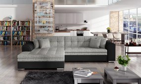 Coltar tapitat, extensibil, 295x80x195 cm, Sorento L01, Eltap (Culoare: Bej Pepit / Bej deschis)