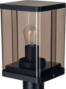 Lampă de exterior 1xE27/60W/230V IP44 negru/maro fumuriu