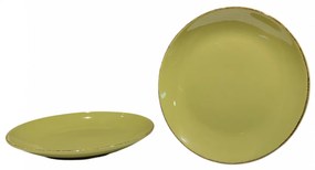 Farfurie Gresie 26cm HOME Verde Olive Pal, fel principal