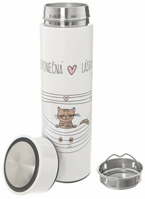 Termos din oțel inoxidabil Orion Infinite love Cat, 0,4 l