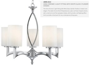 Lustra suspensata design modern Gina 5L 4995-5CC SRT