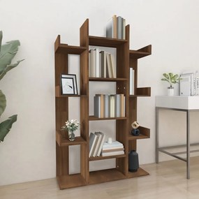 816004 vidaXL Bibliotecă, stejar maro, 86x25,5x140 cm, lemn prelucrat