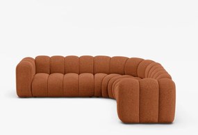 Coltar Lupine 5 locuri chenille Eden L280 cm