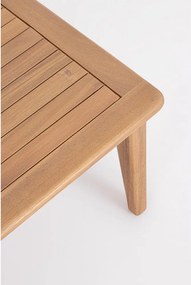 Set mobilier de grădină în culoare naturală din lemn de acacia pentru 4 persoane Danubio – Bizzotto