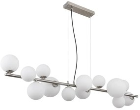 Lustra suspendata 13L design modern Riha nichel