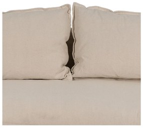 Canapea crem cu tapițerie din in 200 cm – Ixia