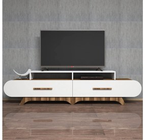 Masă TV/Dulap Florian (Nuc + Alb). 1088857