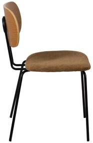 Scaune de dining maro/în culoare naturală 4 buc. Cleo – Ixia