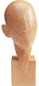 Figurina decorativa maro Half a Face 14x30 cm