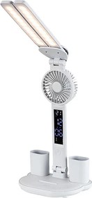 Rabalux NOVILO 74030 - Lampă de birou LED reglabilă cu ventilator, LED 7W/5V
