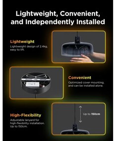 Govee - Lampă suspendată LED RGBICWW, reglabilă, cu cablu, LED/21W/230V, finisaj mat, Wi‑Fi