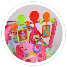 Scaun balansoar pentru copii ECOTOYS în roz 3in1