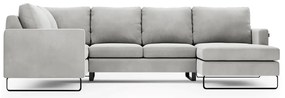 Canapea gri in forma de U, CORNER
