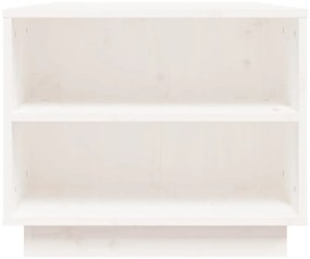 Masuta de cafea, alb, 90x49x40,5 cm, lemn masiv de pin 1, Alb
