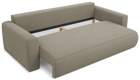 Canapea maro deschis extensibilă/cu spațiu de depozitare 238 cm Kapua – Makamii