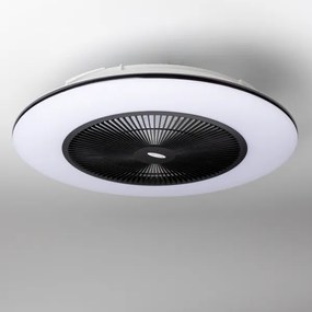 Plafonieră LED dimabilă cu ventilator Brilagi AURA LED/38W/230V negru + telecomandă