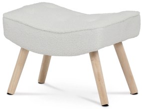 Taburet Bouclé WT2, alb