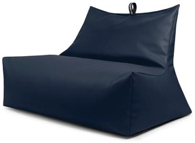 Fotoliu bean bag albastru închis cu tapițerie din imitație de piele Icy Sofa – So Soft?