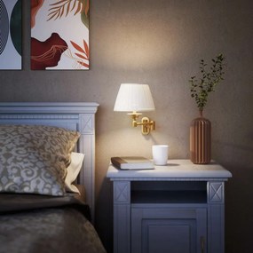 Aplica de perete din alama cu brat articulat Elegant