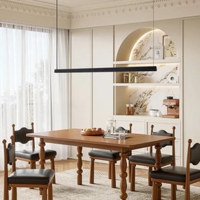 Immax NEO 07308L-LED Lustru suspendat pe cablu MADEIRA, reglabil, 44W/230V, Wi-Fi Tuya, 202 cm, negru