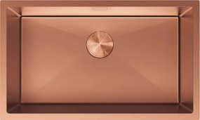 Mexen Trixo chiuvetă din oțel, cu o singură cameră, 750 x 440 mm, cupru - 6415751000-65