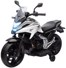 AIYAPLAY Moto electrică pentru copii, motocicletă Honda pentru copii 3-6 ani cu muzică, faruri alb | Aosom Romania