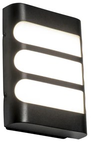 Aplică modernă neagră cu LED inclusă IP44 - Gaev