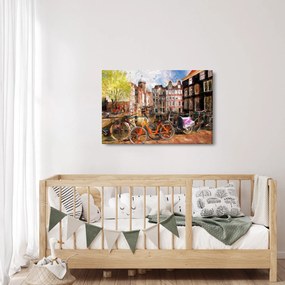 Tablou - Amsterdam, pictură (90x60 cm)