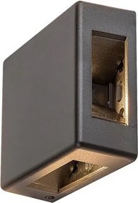 Aplica LED iluminat exterior ambiental IP54 Lippa negru