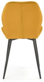 Scaun K453 velvet mustariu