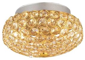 Plafonieră LED de cristal Ideal Lux KING 3xG9/3W/230V d. 25,5 cm auriu