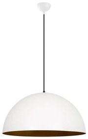 Lustră albă cu abajur din metal ø 60 cm Sivani – Opviq lights