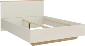 Cadru pat GLAMOUR A 160x200, casmir/stejar, PAL