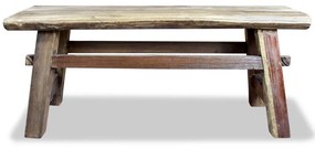 244497 vidaXL Bancă din lemn masiv reciclat 100x28x43 cm