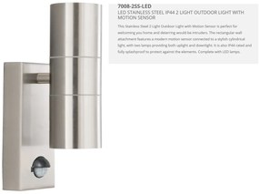 Aplica perete exterior cu senzor de miscare Up and Down