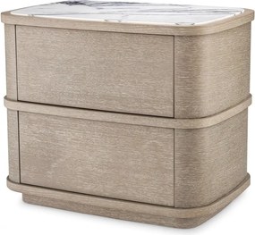 Noptiera/ masuta laterala design LUX Cabana, stejar albit 115718 HZ
