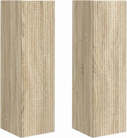 vidaXL Dulap TV de perete 2 pcs Sonoma 30 x 31 x 100 cm Lemn compozit