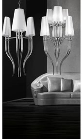 Azzardo AZ1344 - Lustră pe lanț DIABLO 6xE14/11W/230V negru