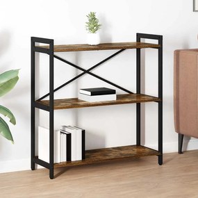 vidaXL Bibliotecă Stejar afumat 80 x 30 x 83 cm PAL