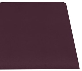 Panouri de perete 12 buc. violet 30x15 cm textil 0,54 m   12, Violet, 30 x 15 cm