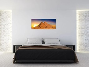 Tablou - Piremidele din Egipt (120x50 cm)