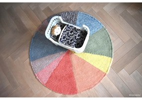 Covor pentru copii lavabil/țesut manual din lână ø120 cm Pie Chart – Lorena Canals