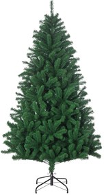 Homcom Albero di Natale Sintetico Folto e Realistico 180 cm Verde Φ115cm