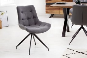 Set 2 scaune Divani cu tapiterie din microfibra si picioare din metal