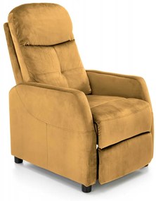 Fotoliu recliner Felipe 2 velvet mustariu H103 cm