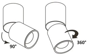 Lampă spot NIXA 1xGU10/10W/230V alb/auriu