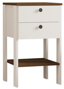 Noptieră Mekali 2 (alb + nuc). 1094372